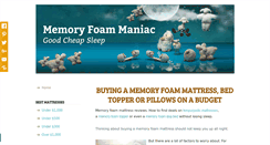 Desktop Screenshot of memory-foam-maniac.com
